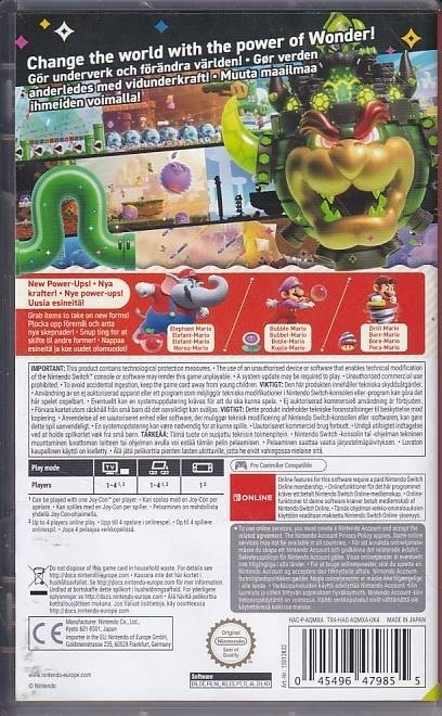 Super Mario Bros Wonder - Nintendo Switch Spil (A Grade) (Genbrug)